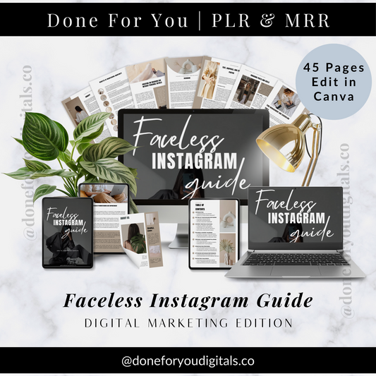 Faceless Instagram Guide: Digital Marketing Edition